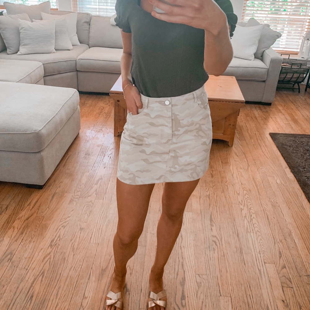 Camo Mini Skirt